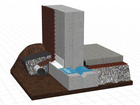 Etanchéité par l\'extérieure de mur humides