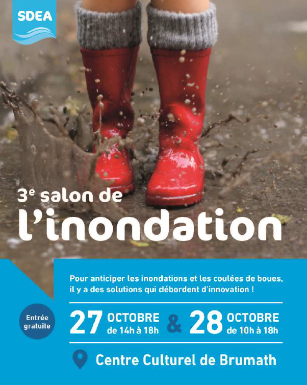 Affiche salon de l\'inondation Strasbourg Brumath 2018